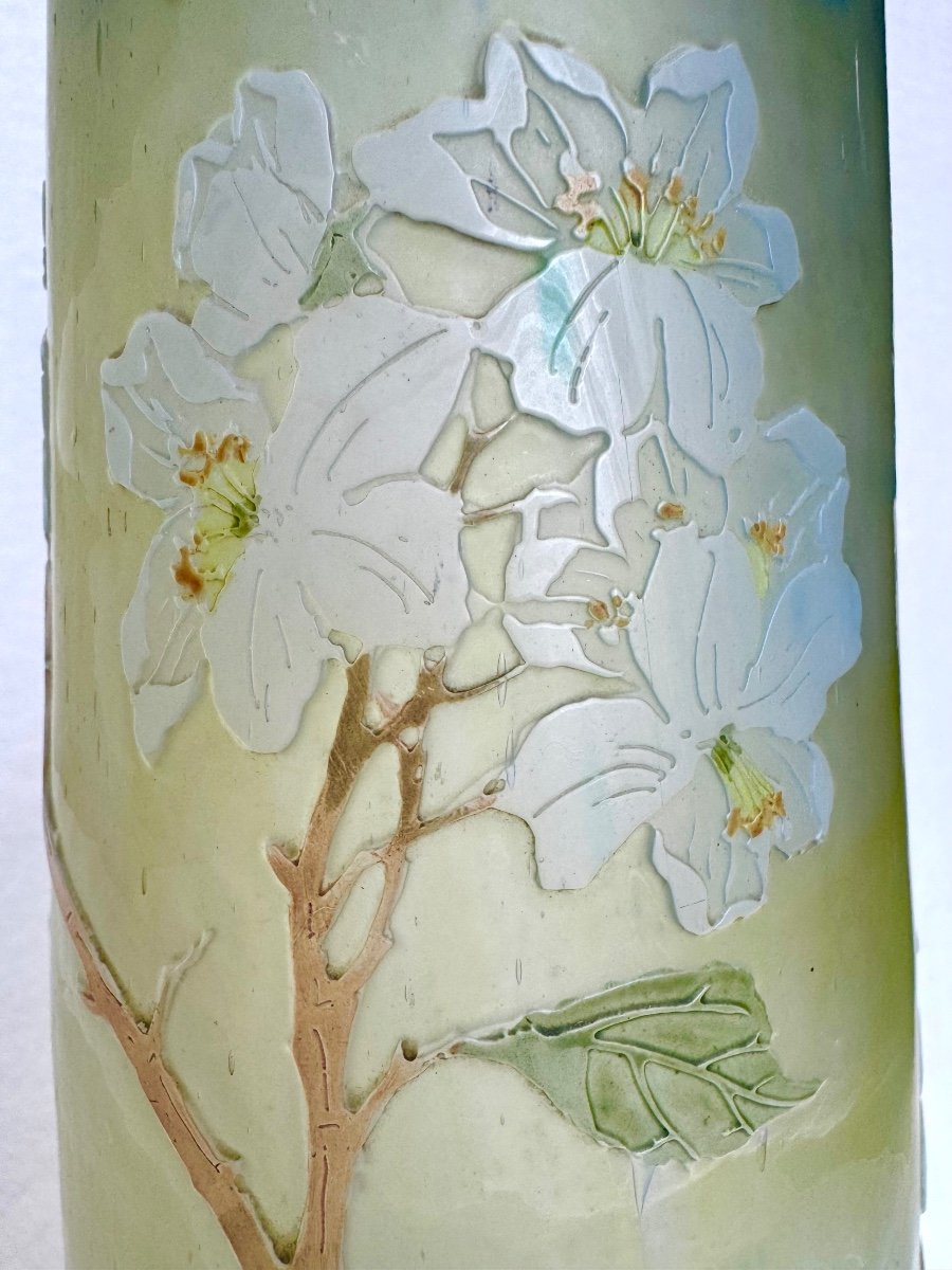 Legras - “apple Blossom” Vase-photo-2