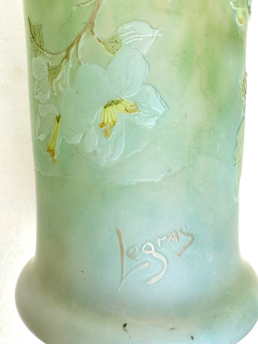 Legras - “apple Blossom” Vase-photo-5