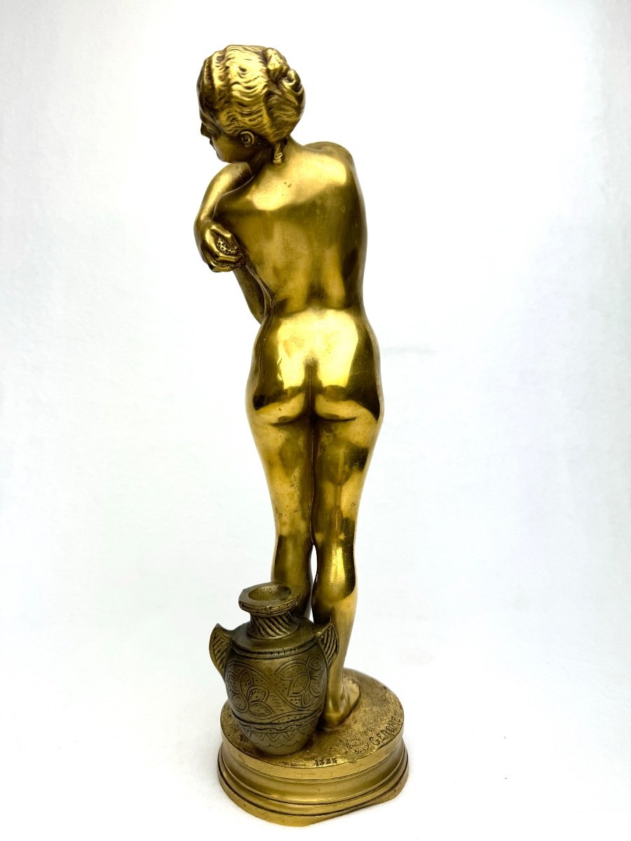 Gérôme  - Sculpture En  Bronze Bethsabée Au Bain -photo-3