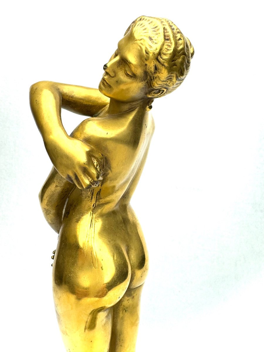 Gérôme  - Sculpture En  Bronze Bethsabée Au Bain -photo-1