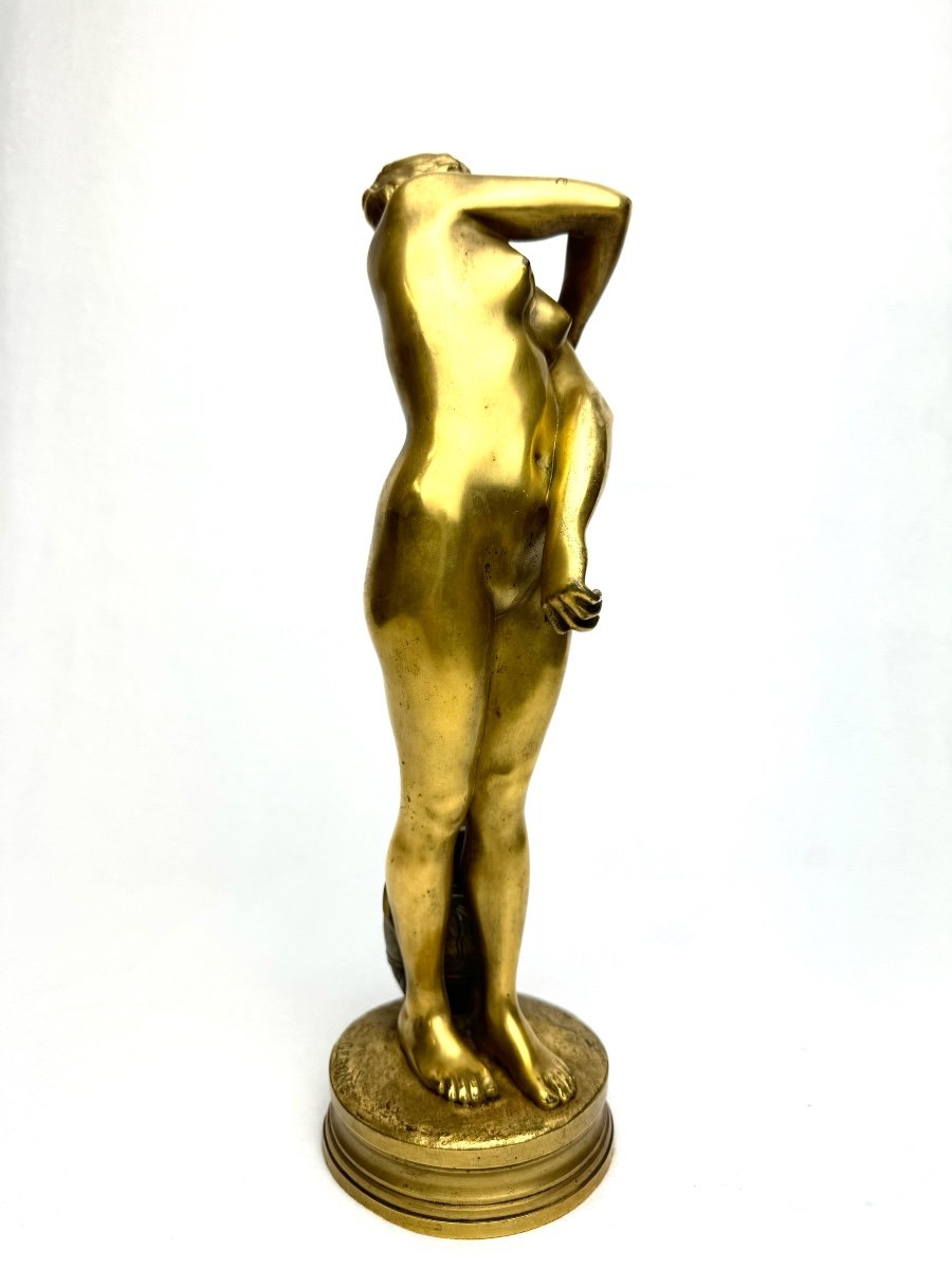 Gérôme  - Sculpture En  Bronze Bethsabée Au Bain -photo-2