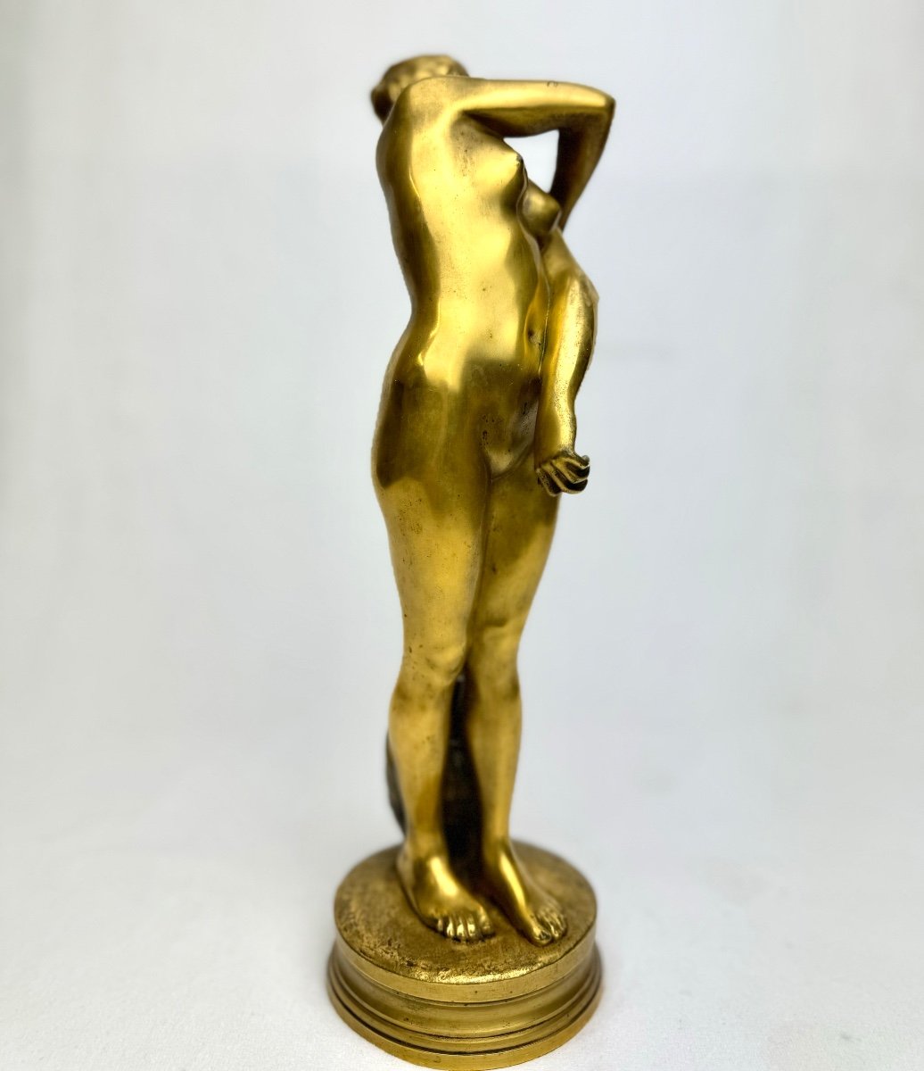 Gérôme  - Sculpture En  Bronze Bethsabée Au Bain -photo-3