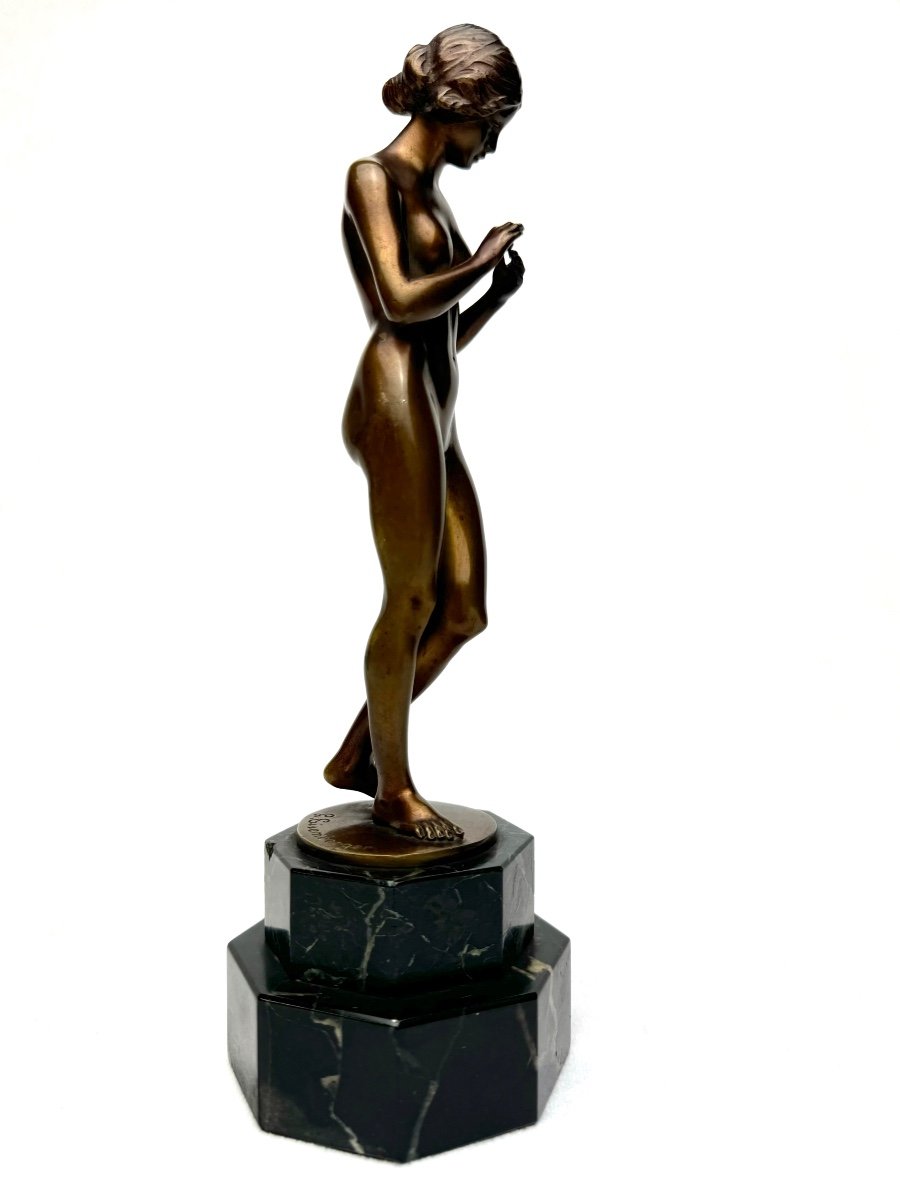 L. Eisenberger - Bronze Sculpture Nude Woman -photo-2