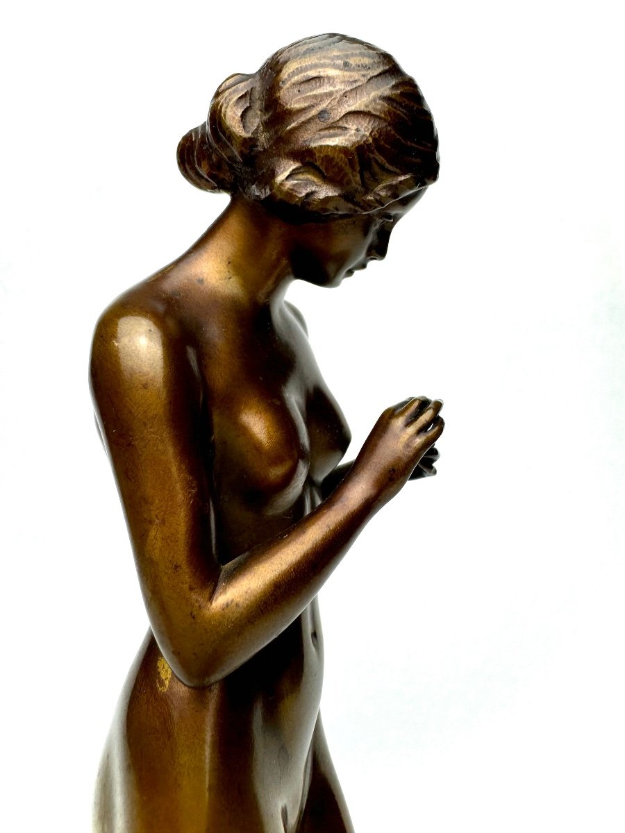 L. Eisenberger - Bronze Sculpture Nude Woman -photo-2