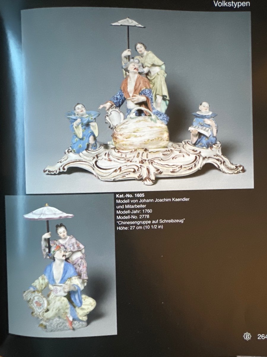 Meissen - Chinese Group With Umbrella -photo-8