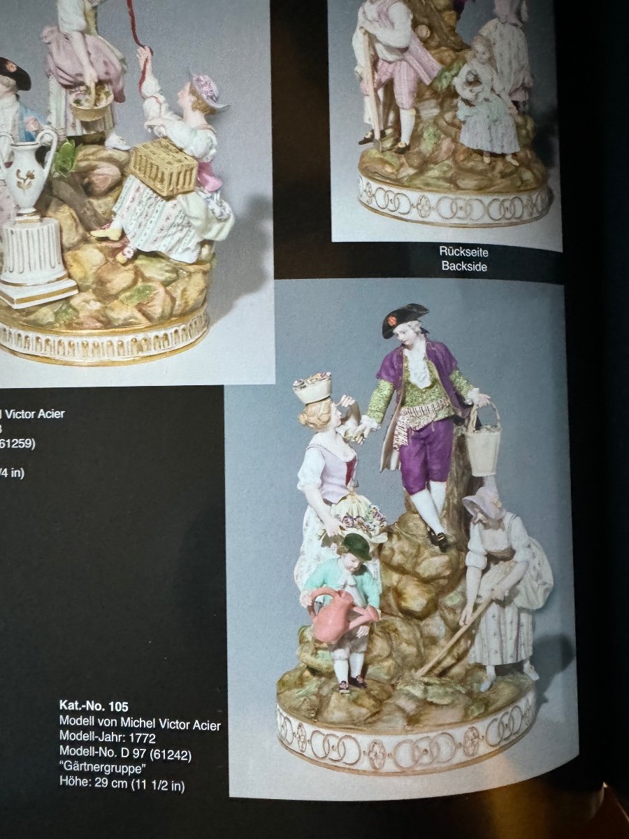 Meissen - Large Group Of Gardeners -photo-8