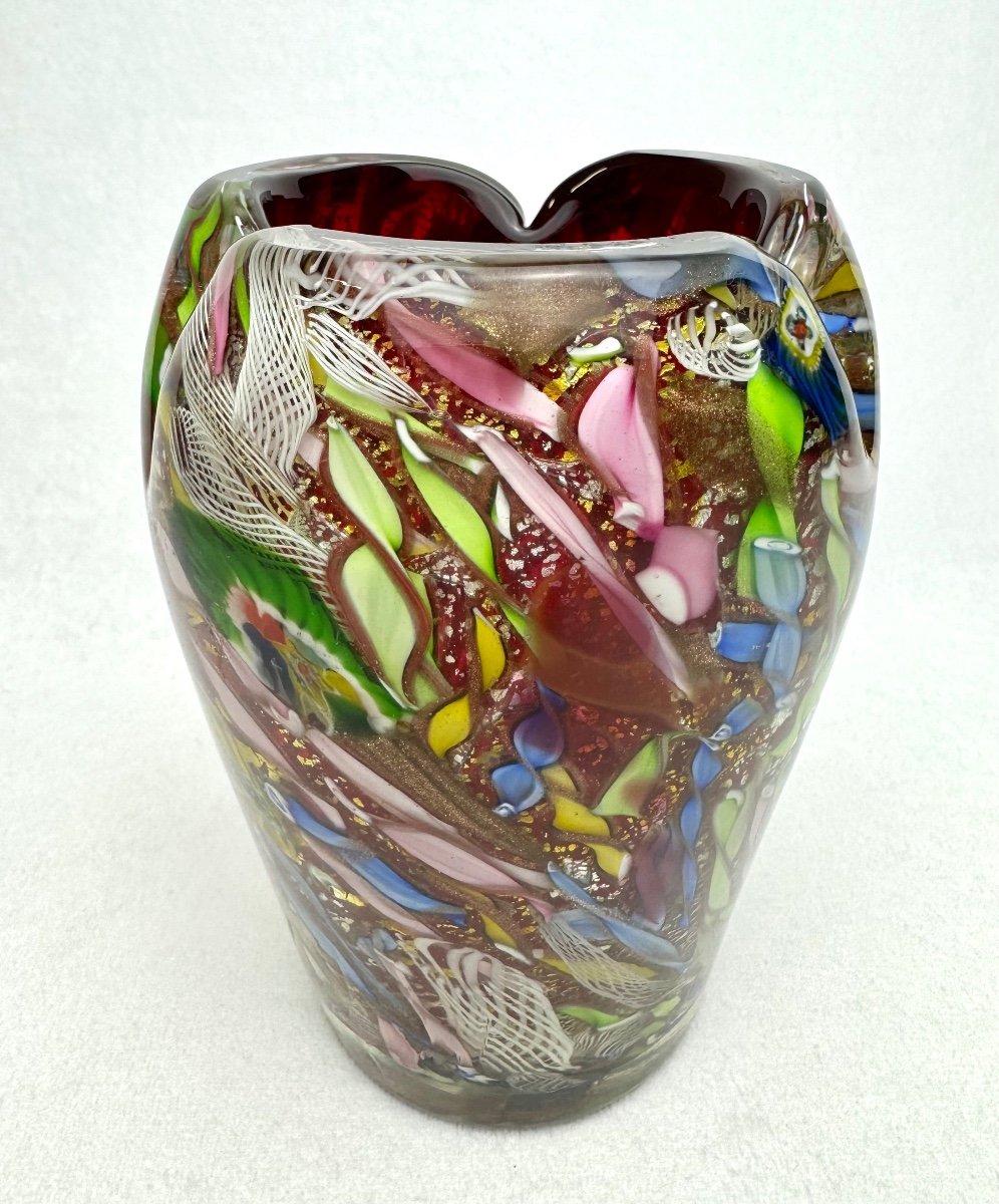 Vase En Verre De Murano Tutti-frutti -photo-3