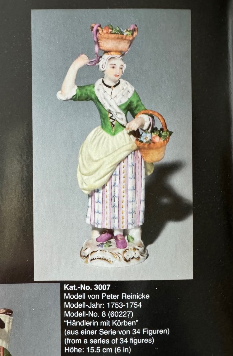 Meissen - The Cries Of Paris, Merchant With Baskets-photo-4