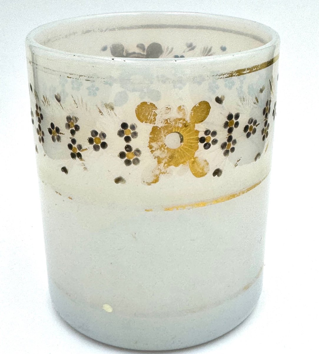 Jean-baptiste Desvignes, Opaline Goblet Decorated With A Flower Crown-photo-2