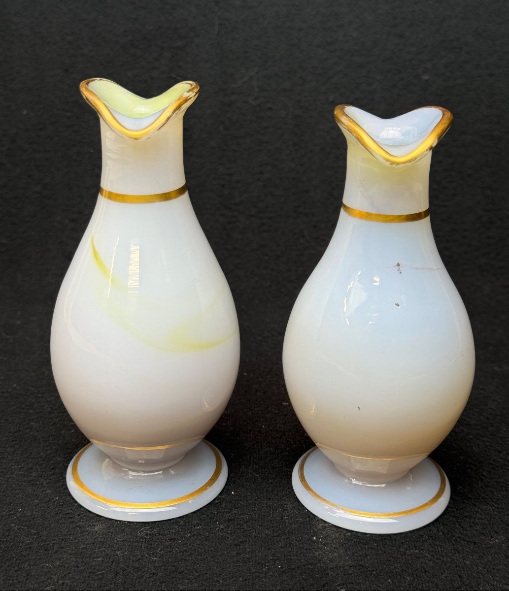 Flacons Huile Et Vinaigre En Opaline-photo-3