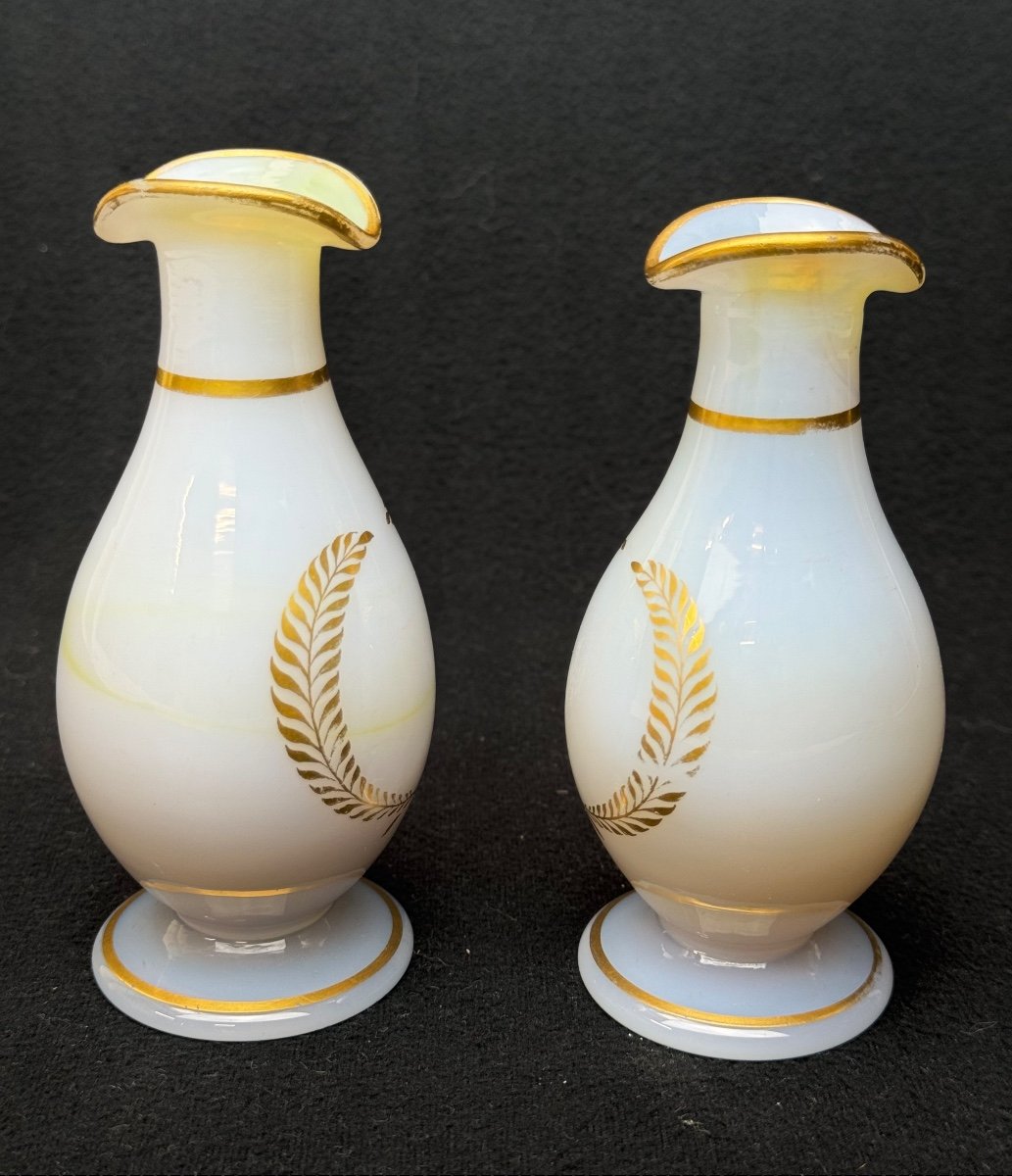 Flacons Huile Et Vinaigre En Opaline-photo-4