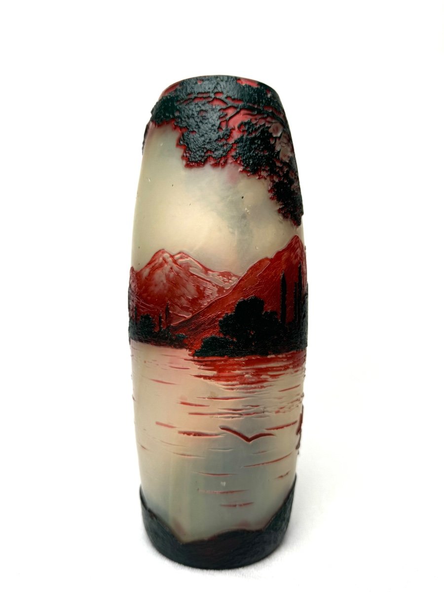 De Vez, Vase With Lake Landscape Decor-photo-4