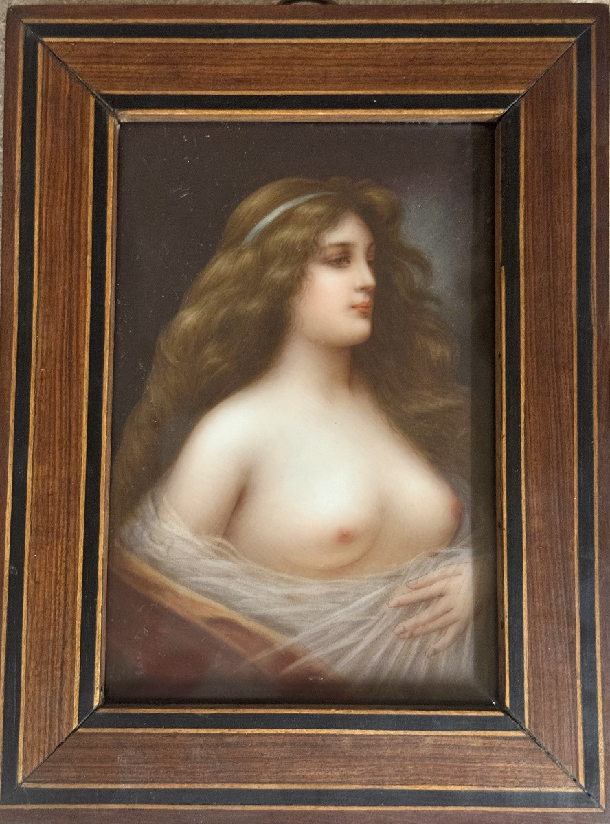 Louis Scherf - Porcelain Plaque "voluptuousness"-photo-3