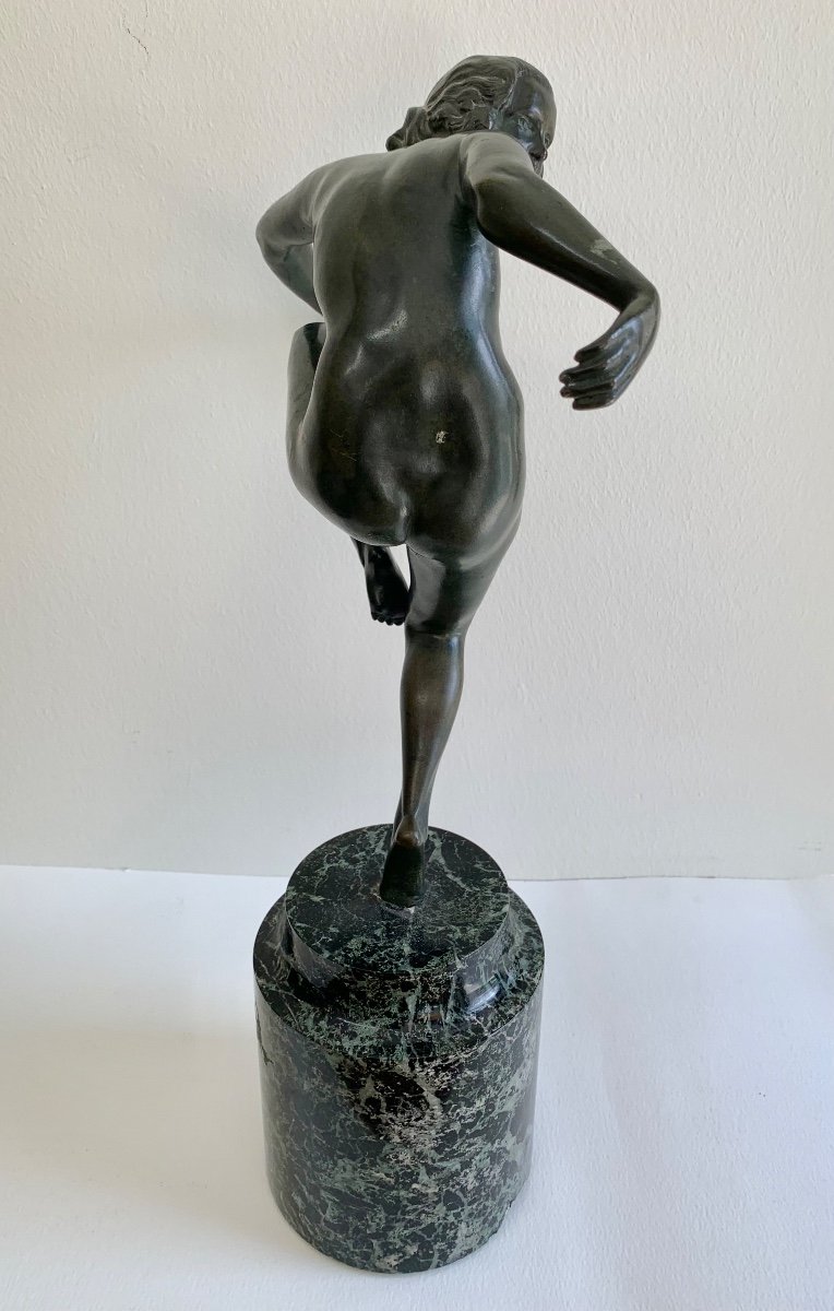 Bouraine - Naked Dancer Bronze Sculpture-photo-3