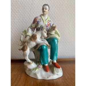 Meissen - Japanese Porcelain Figure With Goat