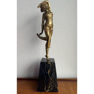 Samuel Lypchytz  Sculpture En Bronze, Danseuse Javanaise
