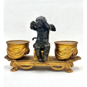 Bronze Inkwell Love Timbalier