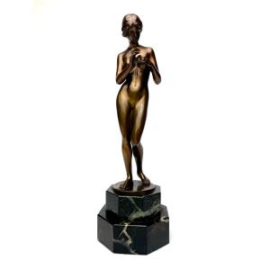 L. Eisenberger - Bronze Sculpture Nude Woman 