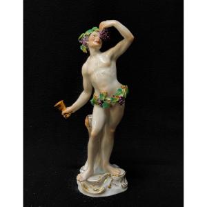 Meissen - Porcelain Figure Allegory Of Autumn