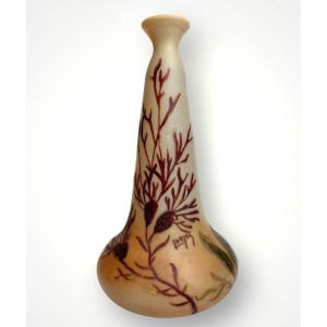 Legras Vase Sumatra à Décor des Algues 