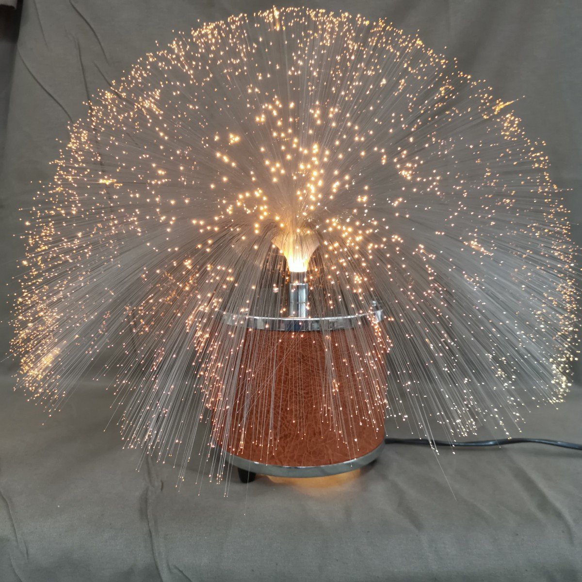 Lampe Cinétique En Fibres De Verre d' Après Harry Bertoia -photo-4