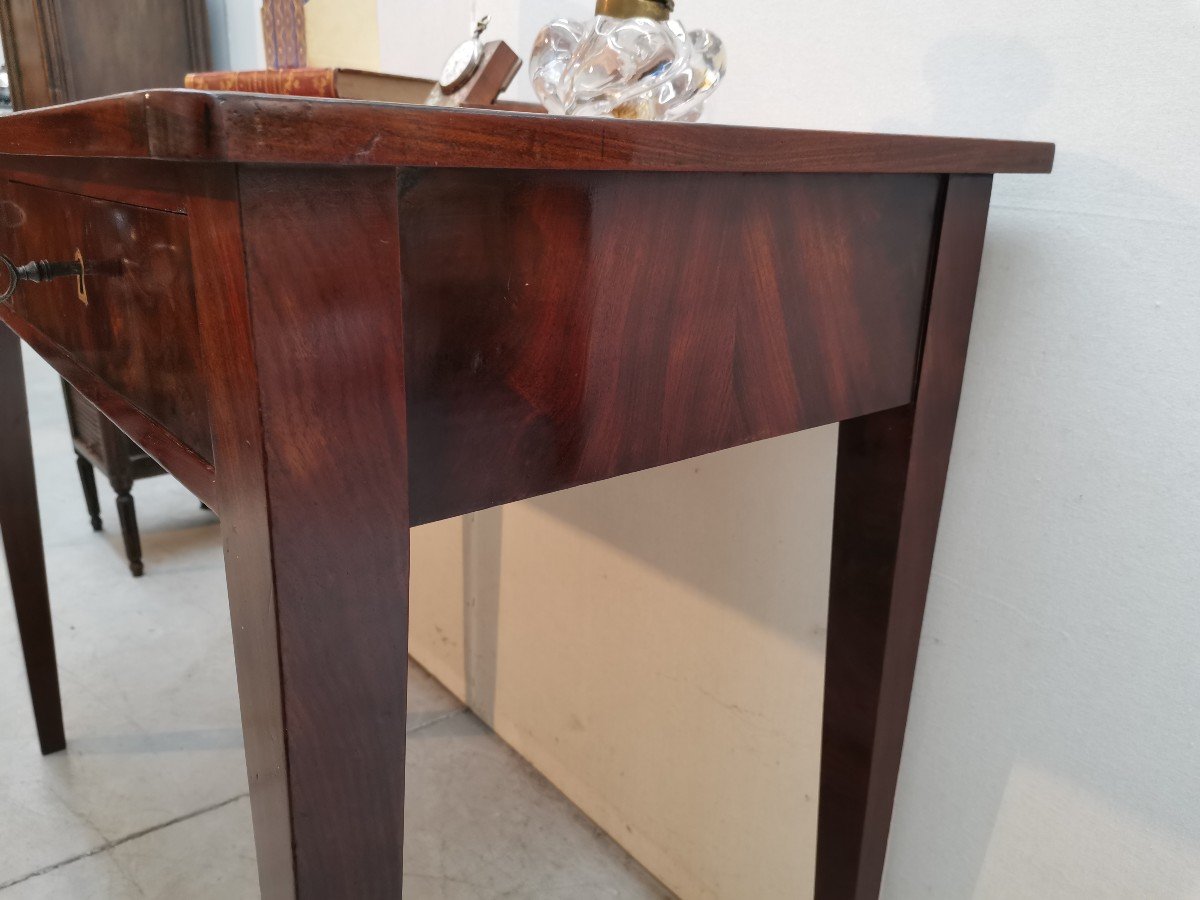 Small Mahogany Directoire Desk -photo-3