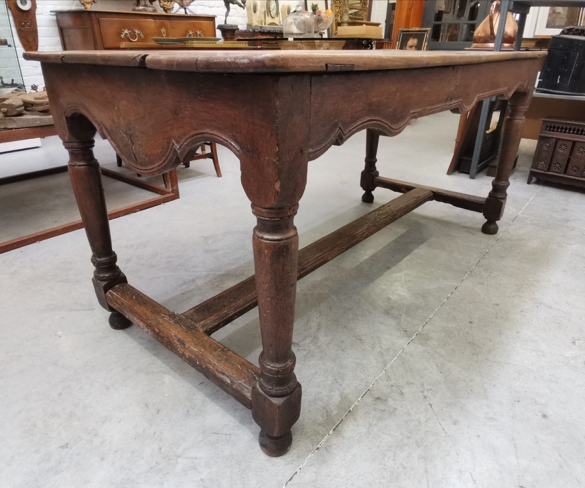 18th C Farm Table. -photo-4