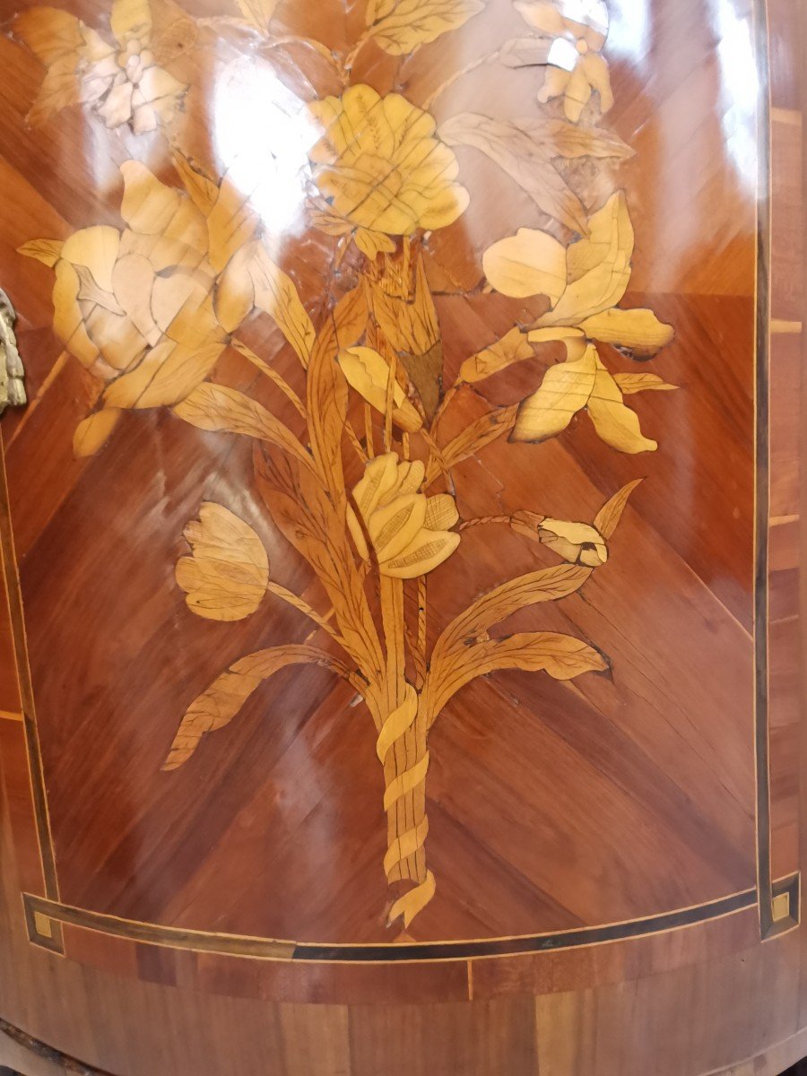 Louis XVI Period Marquetry Corner -photo-2