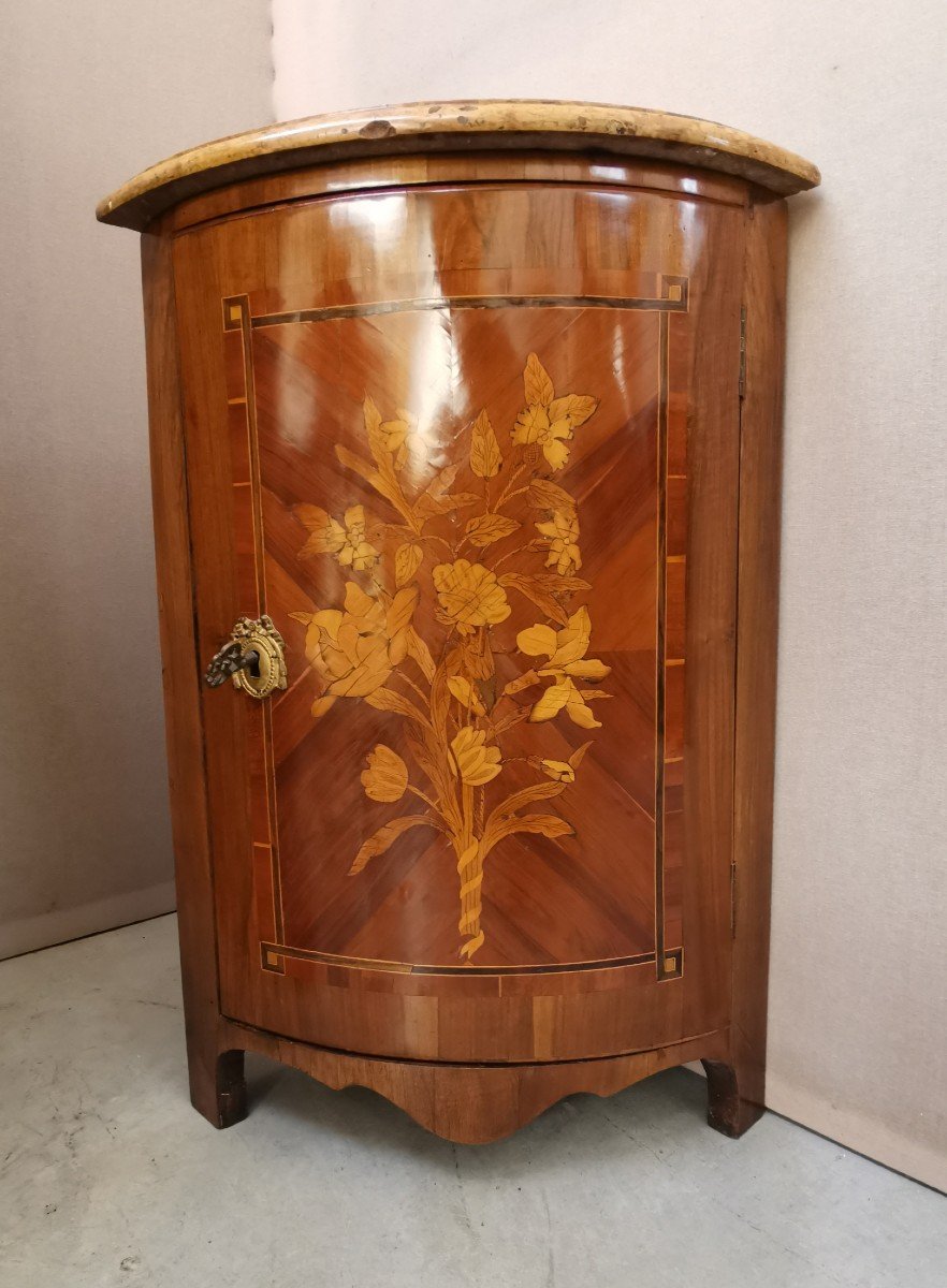 Louis XVI Period Marquetry Corner 