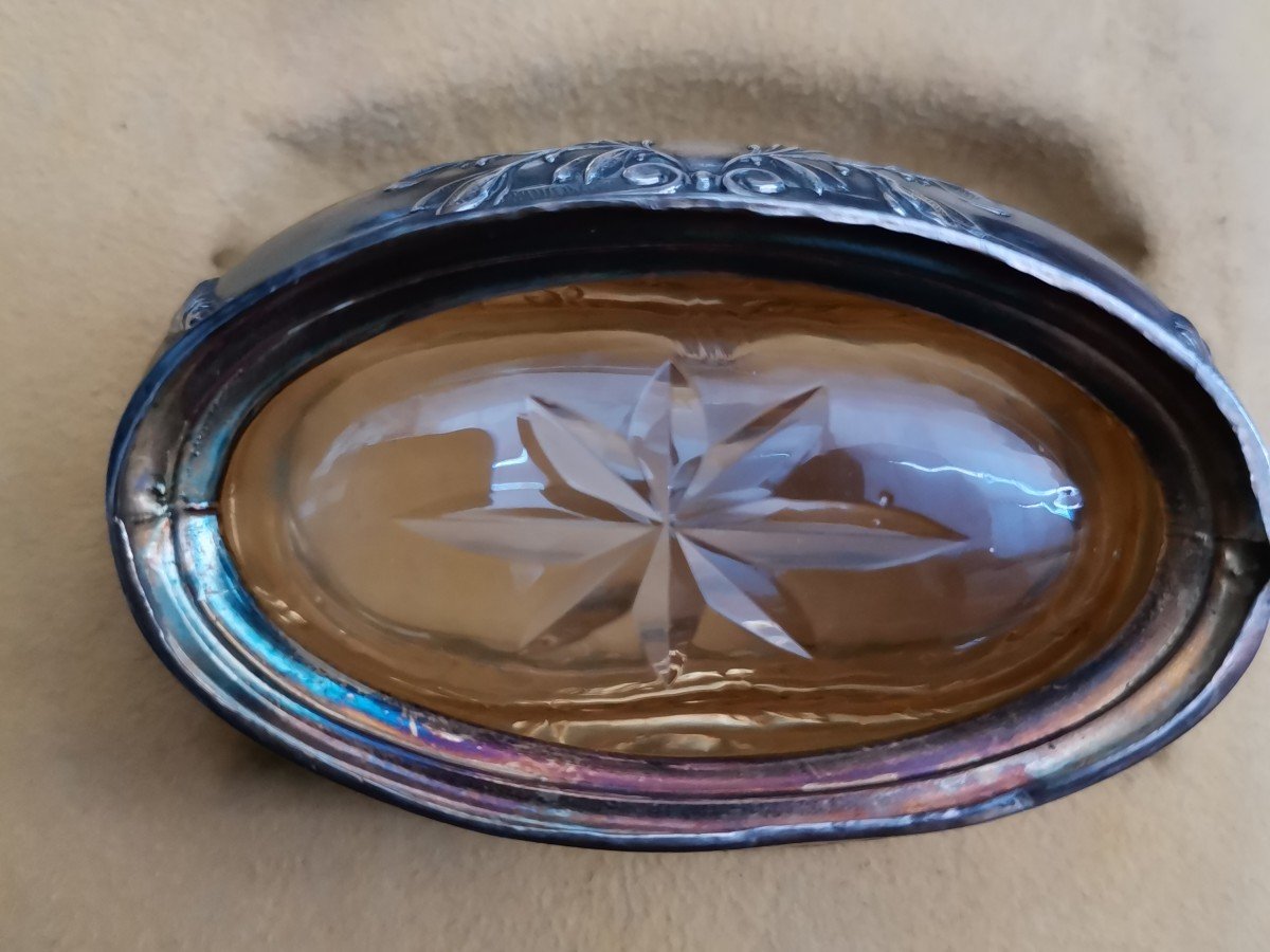 4 Silver Salt Bowls And Spoons In Their Box -photo-4