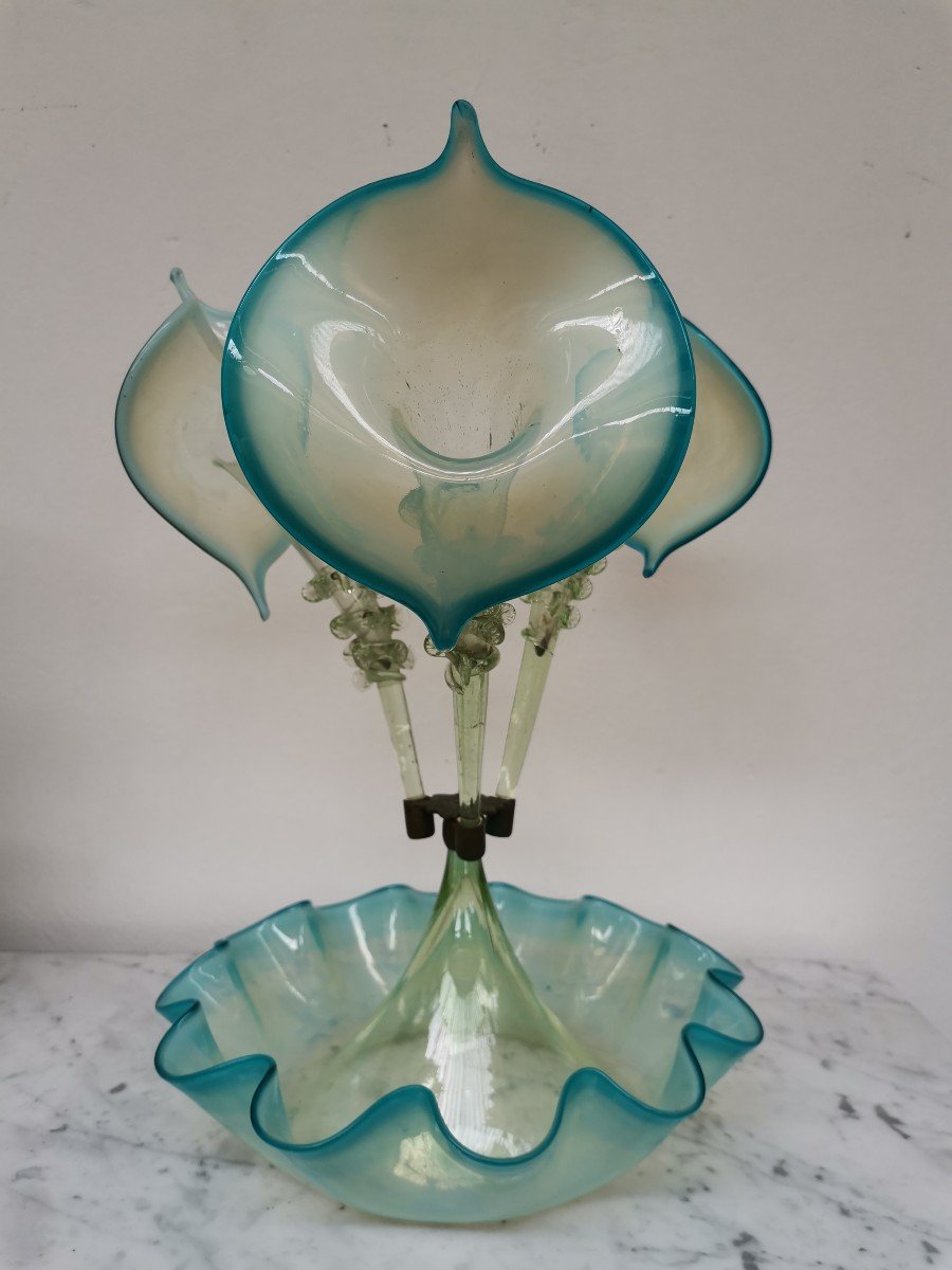 Tulipier Blown Glass Centerpiece -photo-4