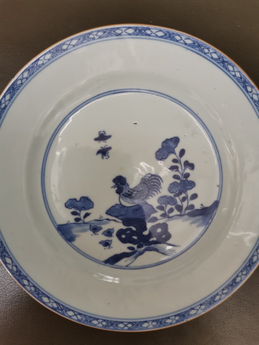 3 18th Century Chinese Porcelain Plates -photo-3