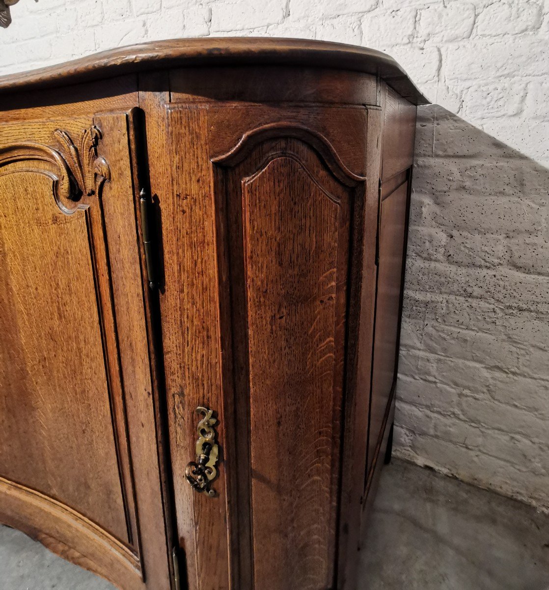 Curved Louis XV Sideboard, 19th C.-photo-1