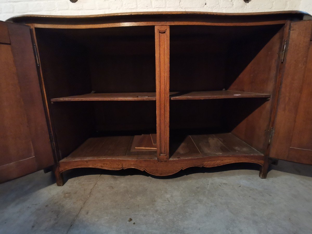 Curved Louis XV Sideboard, 19th C.-photo-2