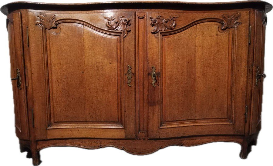 Curved Louis XV Sideboard, 19th C.