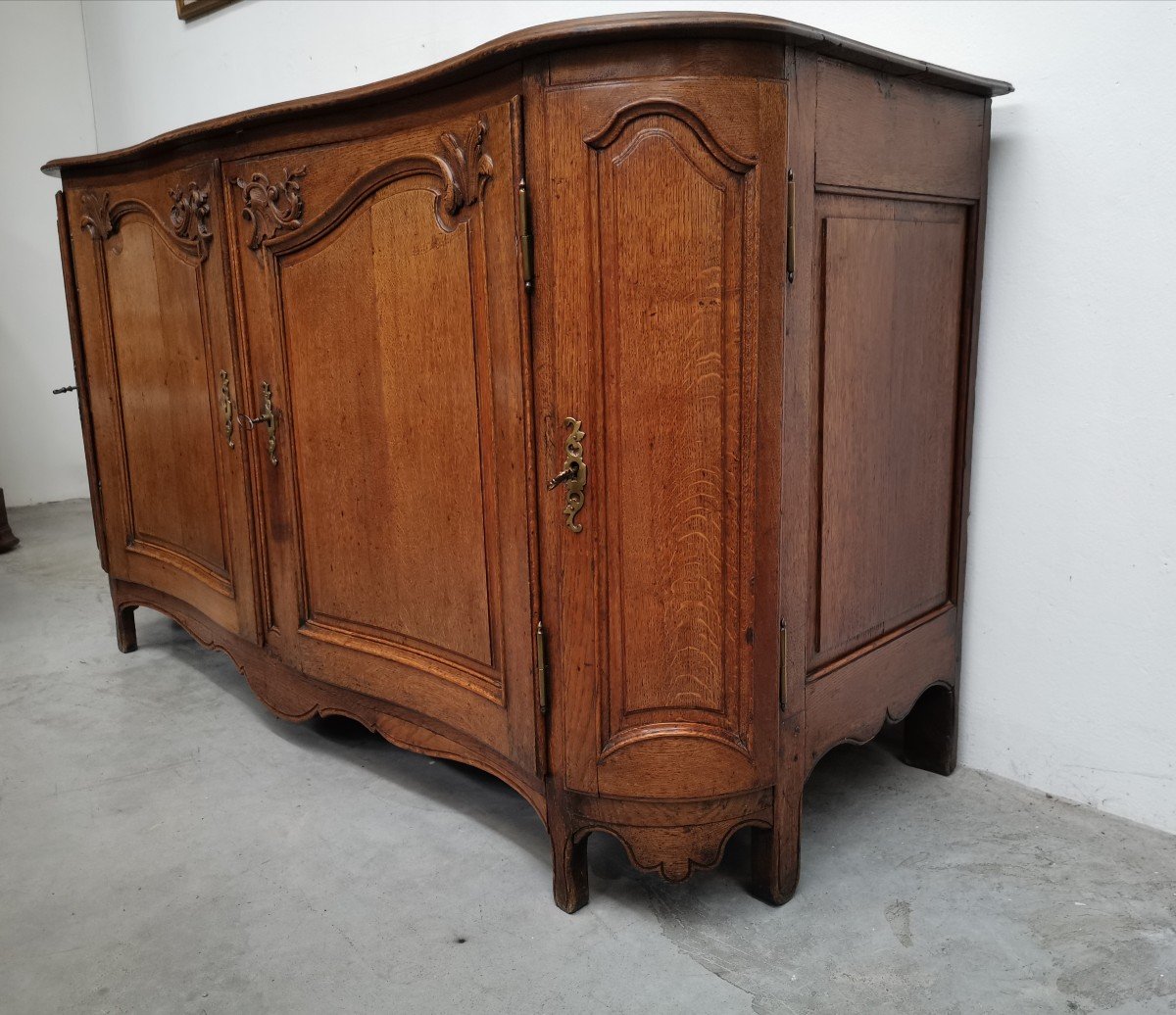 Curved Louis XV Sideboard, 19th C.