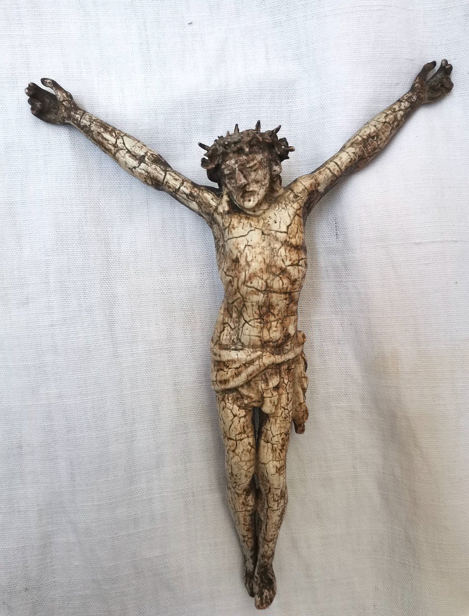 18th Century Carved Wooden Crucifix