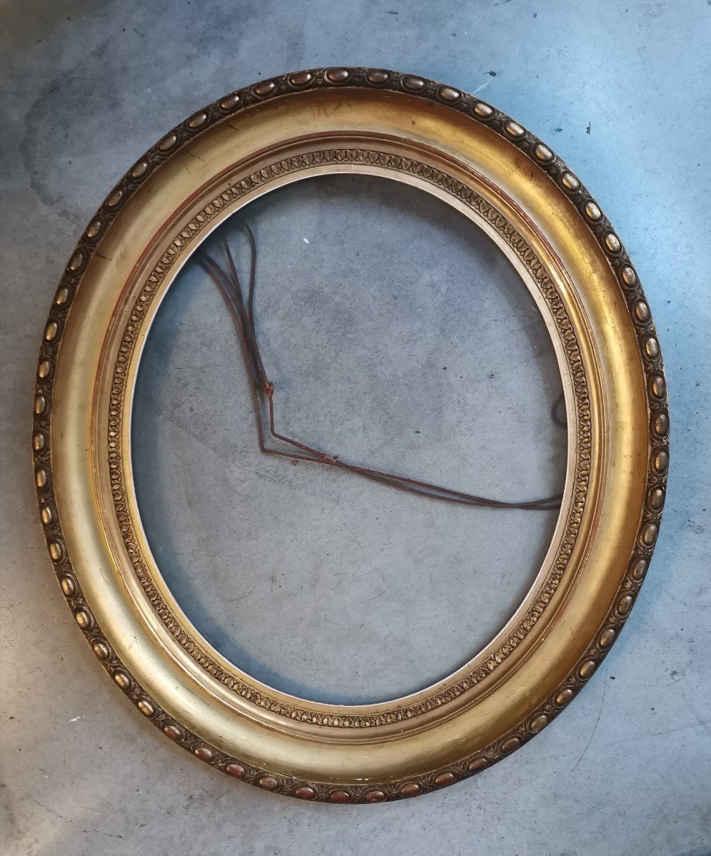 Large Golden Oval Frame