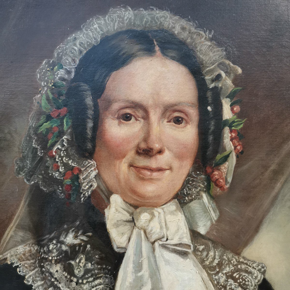 Portrait Of A Woman, 19th Century, Romantic Period-photo-3