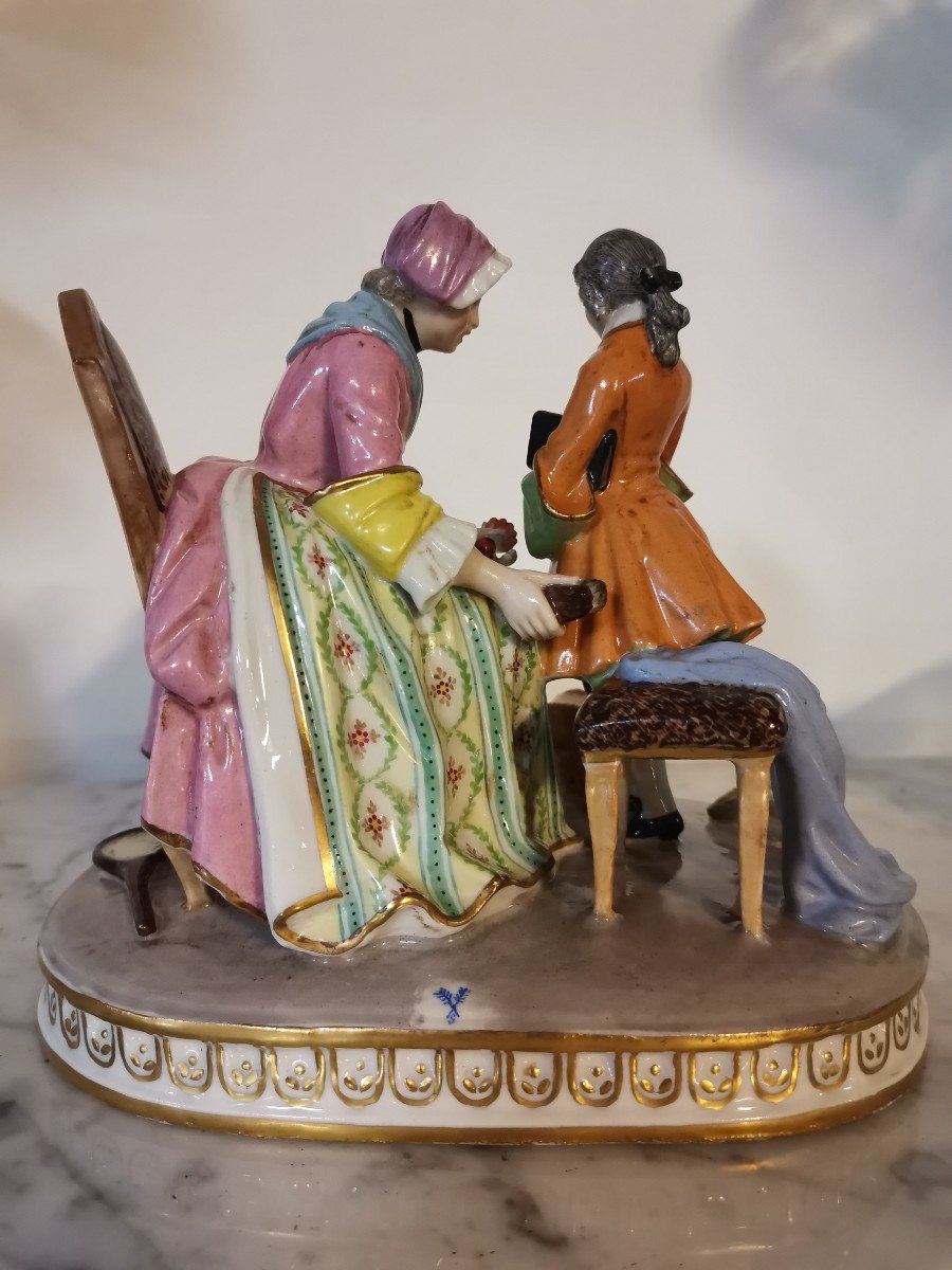 The Reprimand. Paris Porcelain After Chardin -photo-4