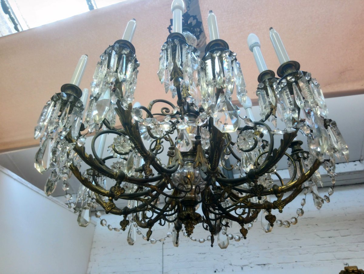 Large Napoleon III Period Chandelier-photo-2