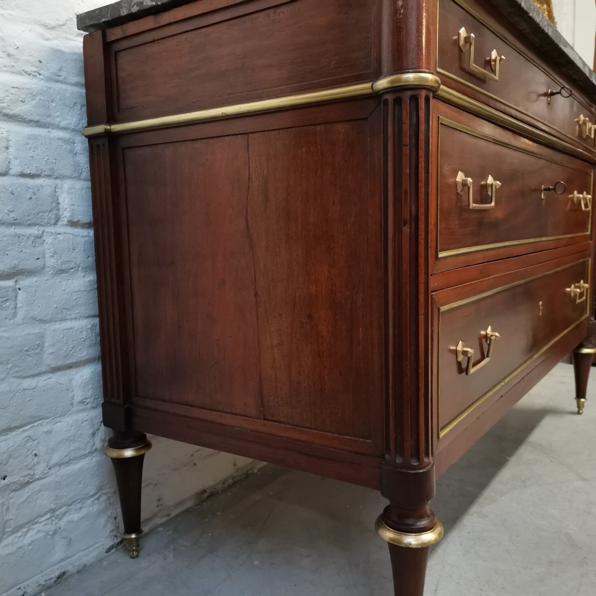 Commode Louis XVI en Acajou-photo-4