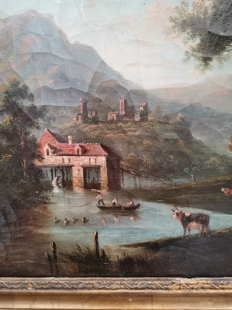 Pair Of Romantic Period Landscapes -photo-2