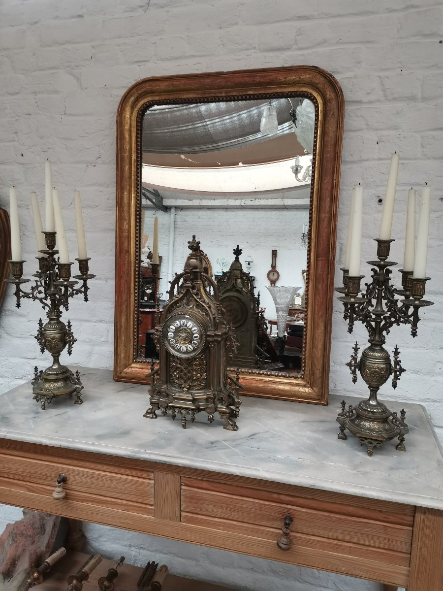 Louis Philippe Mirror 97cm X 70-photo-3