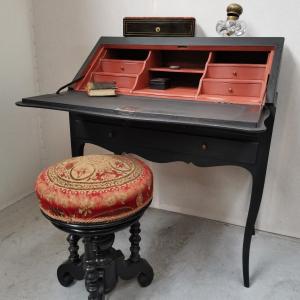 Petit Bureau De Pente Dos d' âne Style Louis XV 