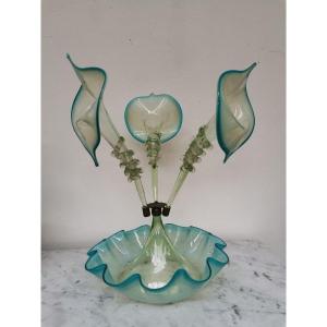 Tulipier Blown Glass Centerpiece 