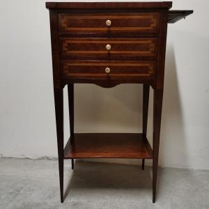 Louis XVI Marquetry Bedside Table