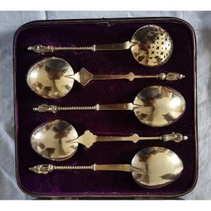 Silver Vermeil Apostles Spoons 