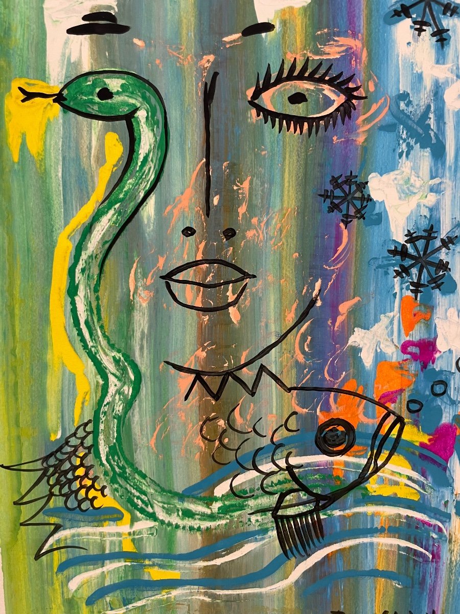 Dan Solojoff (1908-1994), Gouache Signed 