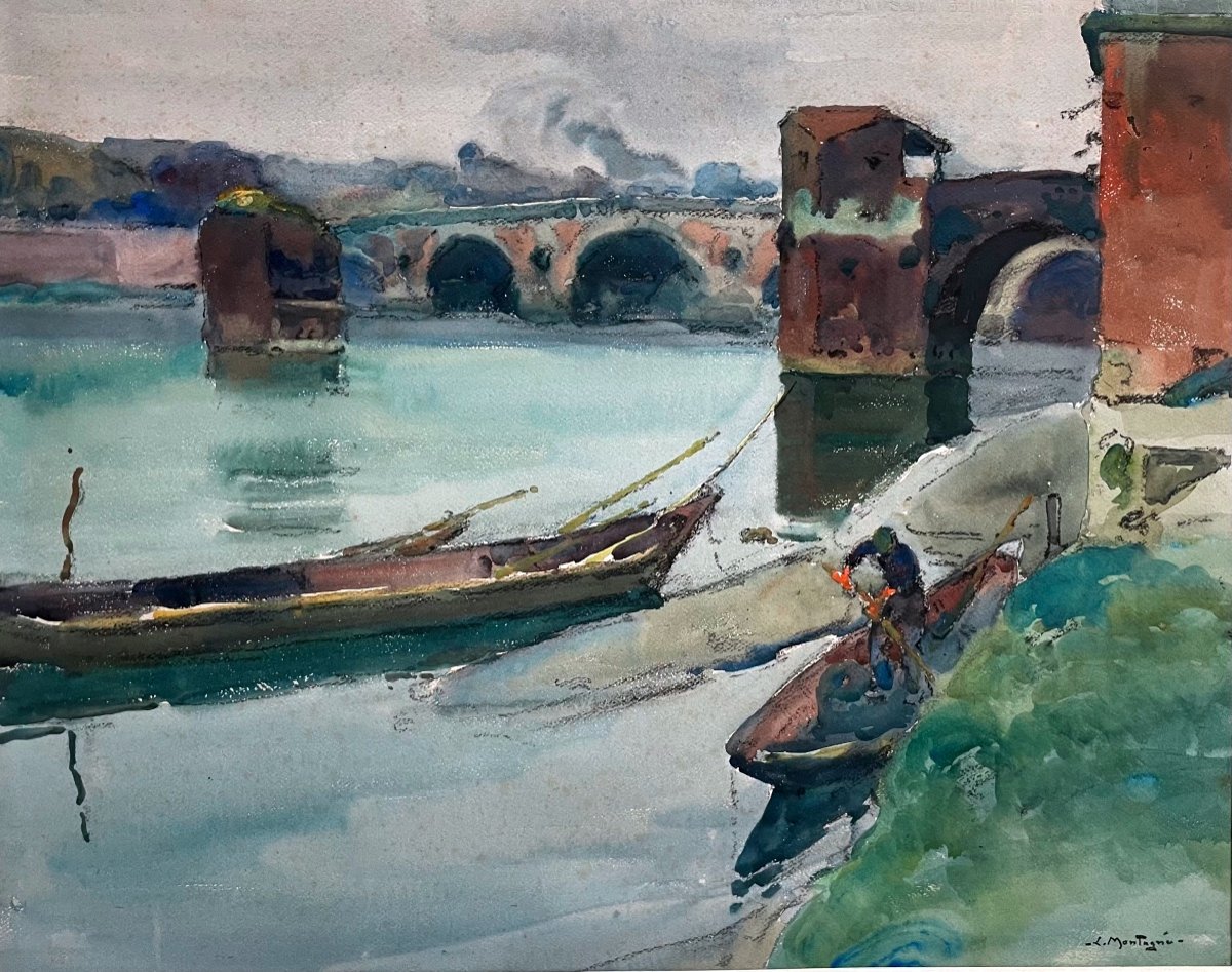 Louis Montagné, Aquarelle